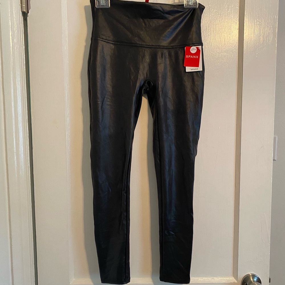 Spanx leather leggings